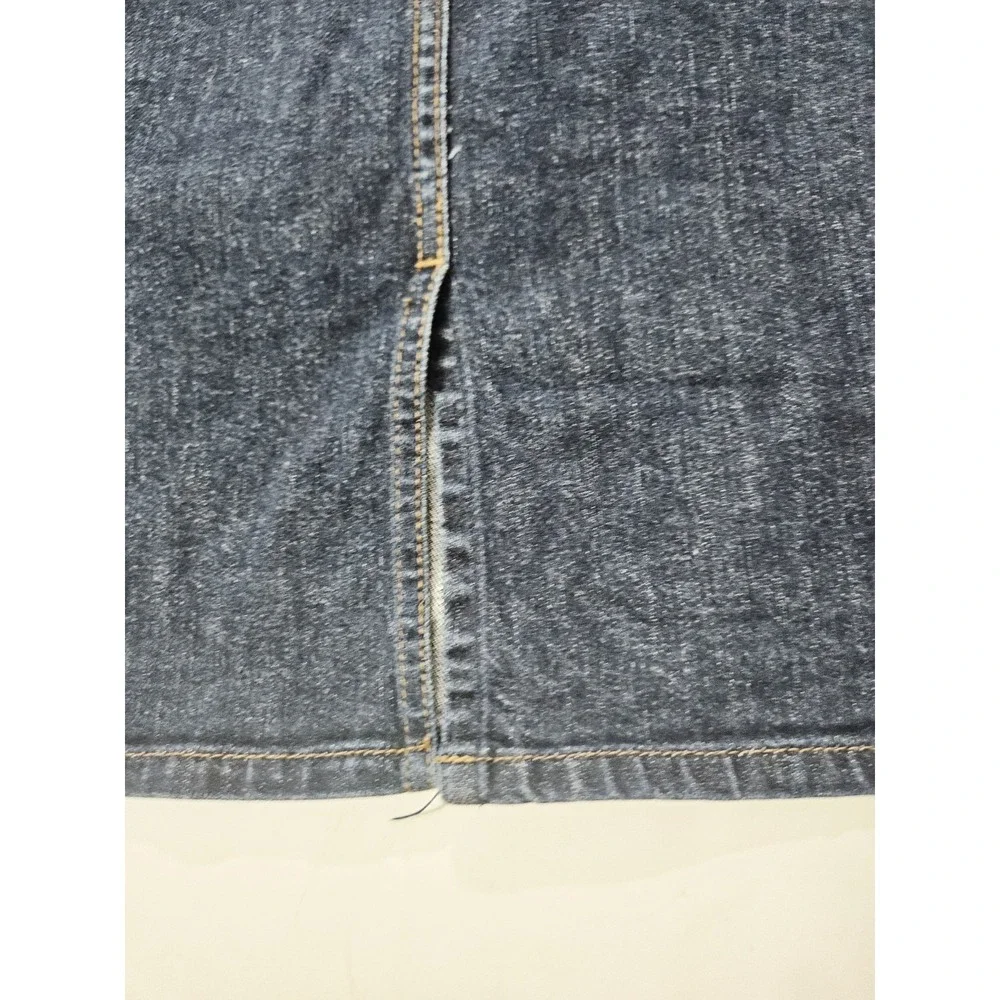 Ralph Lauren Jean Co. Denim Blue Skirt Women's Size 8 Knee Length Vintage - Picture 4 of 6
